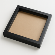 10x10 Inch Shadow Box Frame | Plain White & Black | 1 Inch Depth | for Quilling Art, Miniatures, Die Cast Cars & 3D Art